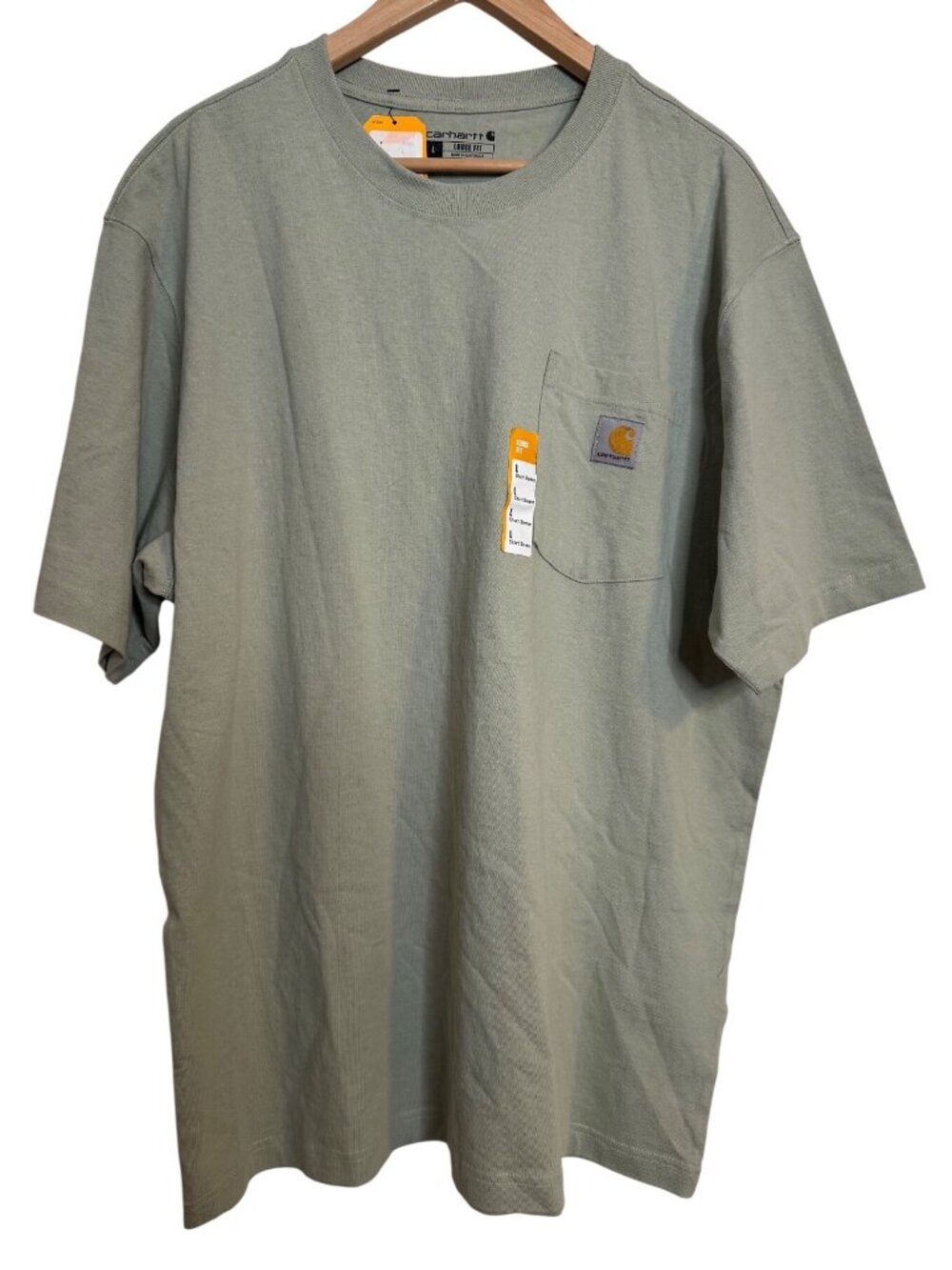 Carhartt Loose Fit Heavyweight Size Large Pocket Tee NWT Sage Green